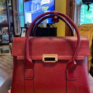 Red Leather Handbag